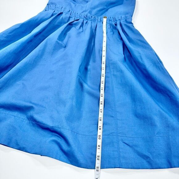 Marc by Marc Jacobs Kline pleased periwinkle blue strapless full skirt dress 10 - Picture 14 of 15